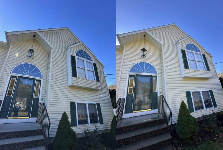 New Haven Pressure Washing (before/after)