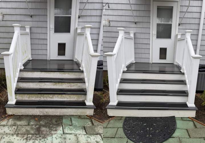 New Haven Pressure Washing (before/after)