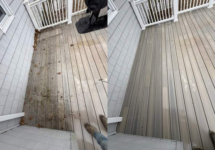 New Haven Pressure Washing (before/after)