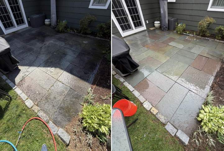 New Haven Pressure Washing (before/after)