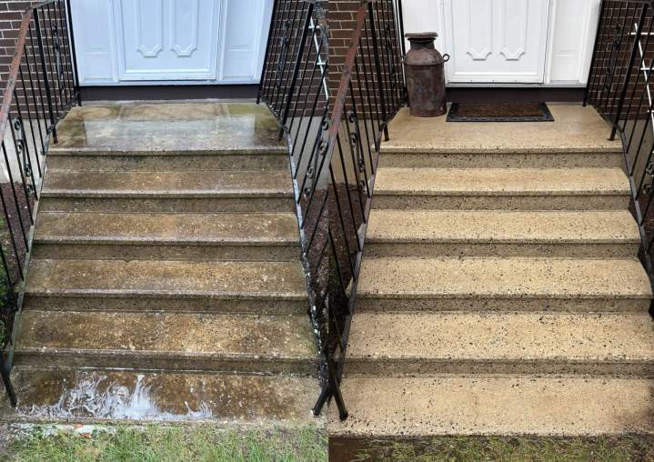New Haven Pressure Washing (before/after)