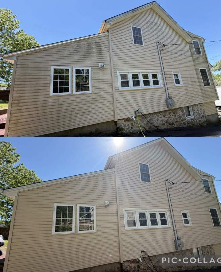 New Haven Pressure Washing (before/after)