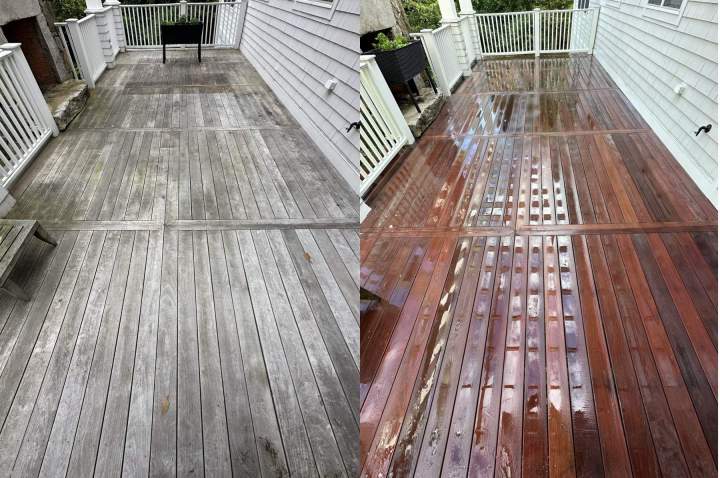 New Haven Pressure Washing (before/after)
