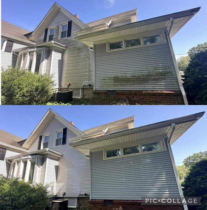 New Haven Pressure Washing (before/after)