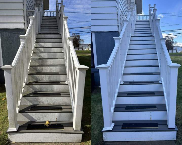 New Haven Pressure Washing (before/after)